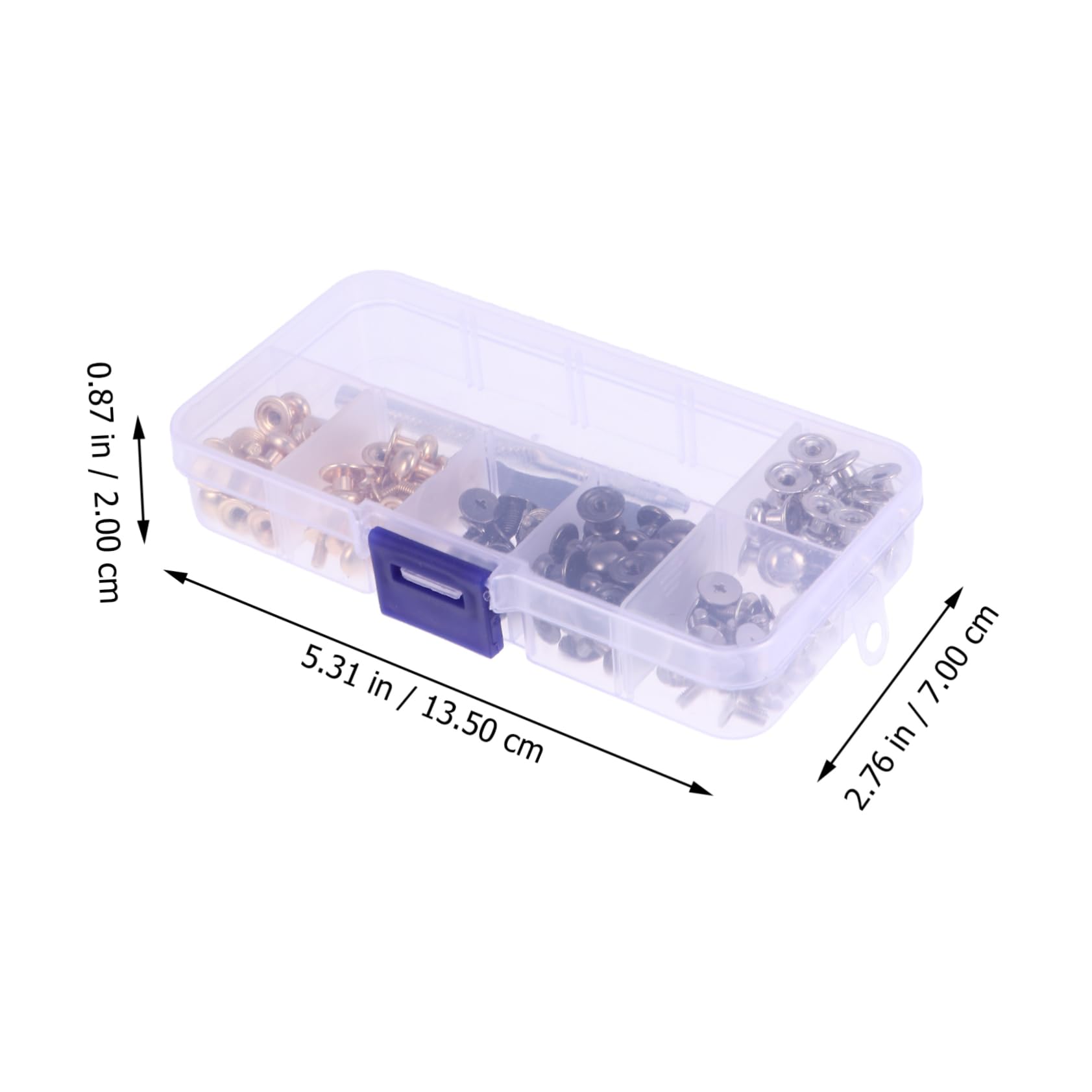 Veemoon Pacifier Shape Drawer Pull Knobs Set 60 Pack Brass Knobs for Travel Luggage Bag Screwdriver Holder