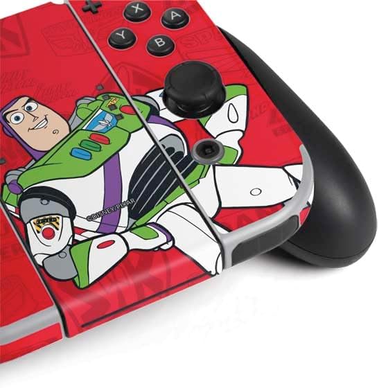 Skinit Decal Gaming Skin Compatible with Nintendo Switch OLED (2021) - Officially Licensed Disney Toy Story Buzz Lightyear Design