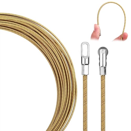 Universal Wire Lead Threading Device Tool,Cable Fishing Tools,Electrical Spring Wire Threader Fish Tape Fastener Cable Wire Puller Tool,Hidden Cable Threader Running Puller, Diameter 4.0mm (16.4ft)