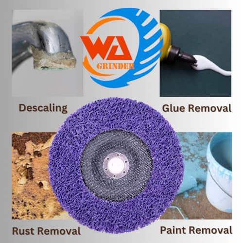 7\" Strip & Clean Discs for Angle Grinders (Purple) 7\" x 7/8\", MAX RPM 8,500 - Thumbnail 4