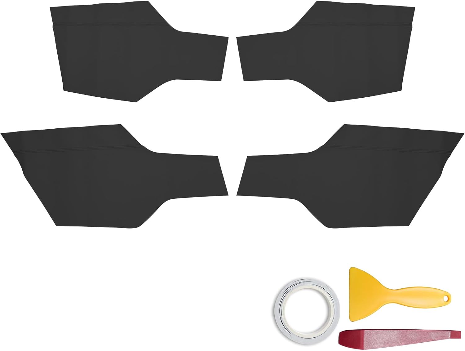 RUIANTE 4pcs Door Panel Armrest Inserts Cover Leather Trim Replacement Compatible for Altima 5th Gen 2013-2018 Accessories (Black)