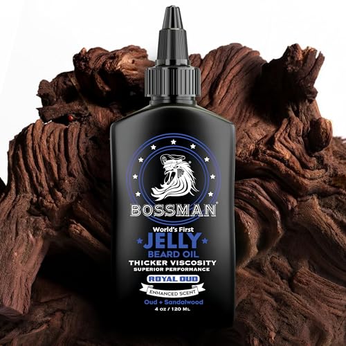 Bossman Jelly Beard Oil (4 oz) - Thicker Formula - Texas Made - Royal Oud