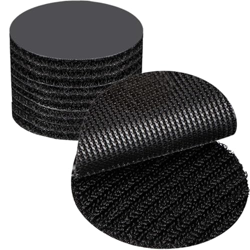 10 Sets Hook and Loop Adhesive Round,2 Inch Hook and Loop Dots, Double...