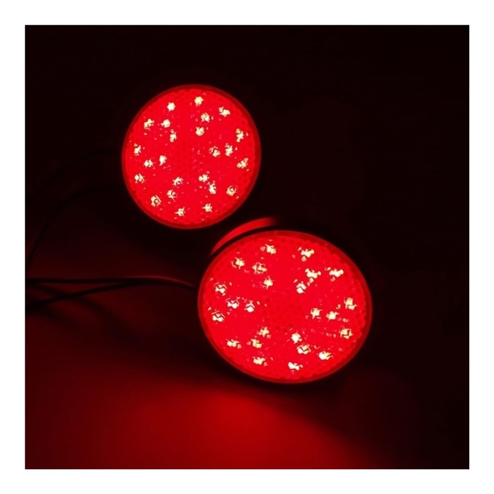 Luce Stop Fanale Posteriore Riflettore di luce LED rotondo da 12 V per indicatori direzione laterali per moto segnalazione direzionale posteriore per cross