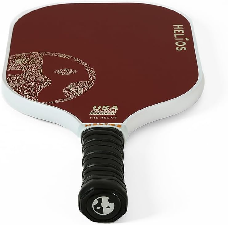 HELIOS Basic Pickleball Paddle Set of 2 – Winterberry | Reinforced Fiberglass Surface with Reactive Honeycomb Core | 8oz, Beginner Set for Control | USAP Approved