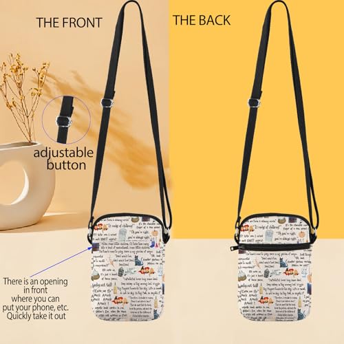 JYTAPP Hocus Inspired Crossbody Bag Crazy Witch Movies Crossbody Bag Pocus Amucks Horror Sisters Gifts Witch Lovers Gifts2