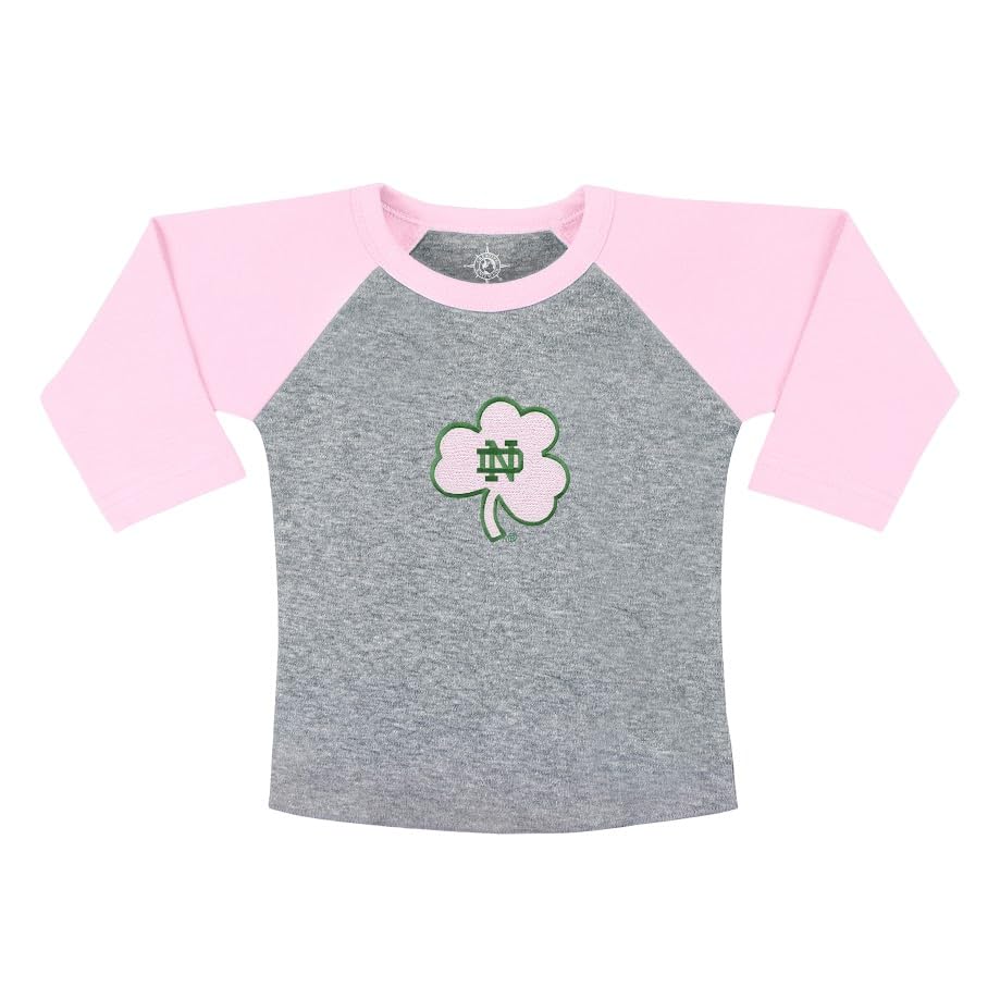 College Baby NCAA Infant and Toddler Baseball Shirt Raglan 3/4 Length Sleeve