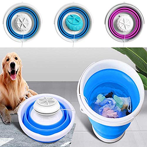 sunflowerany Mini Lavadora Plegable De Ropa Portátil Lavadora Móvil De Camping Mini Máquina De Limpieza De Ropa USB Portátil Lavadora De Viaje para Camping, Ideal para Estudiantes