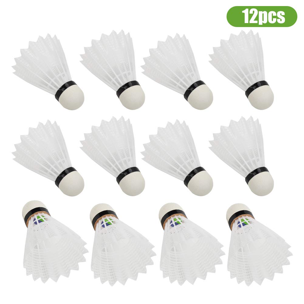 GETRICH - 20 Volani Da Badminton In Plastica Colorata, 5 Colori, Testa In Schiuma, Per Allenamento E Gioco, 8x6.5cm - 2