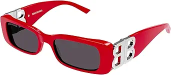 Balenciaga BB0096S Red\/Dark Grey 51\/18\/130 women Sunglasses
