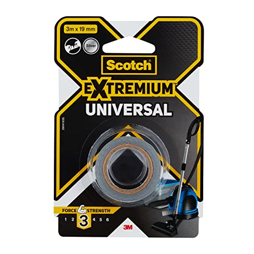 Image of Scotch Extremium Silver Universal Duct Tape, 3 m x 19 mm