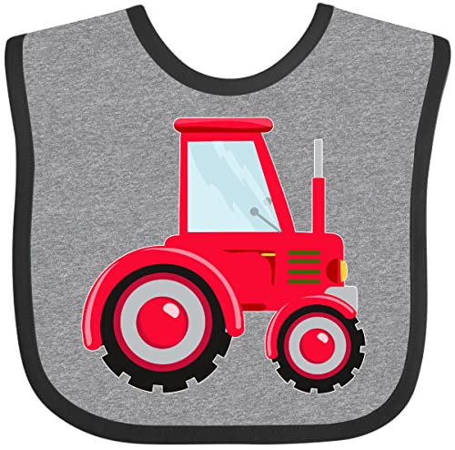 inktastic Farming Red Tractor Baby Bib
