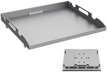 Flat Top Tabletop Griddle Replacement Top for Blackstone 17" Flat Top Grill 1814 1832 1819 1650, Griddle Top Replacement Parts for 17 Inch Blackstone with Rear Grease System & Handy Handle