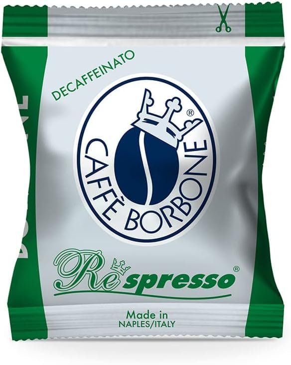 Caffè Borbone Respresso, Miscela Verde Dek Decaffeinato - 200 Capsule - Compatibili con le Macchine ad uso domestico Nespresso®* (2 confezioni da 100)