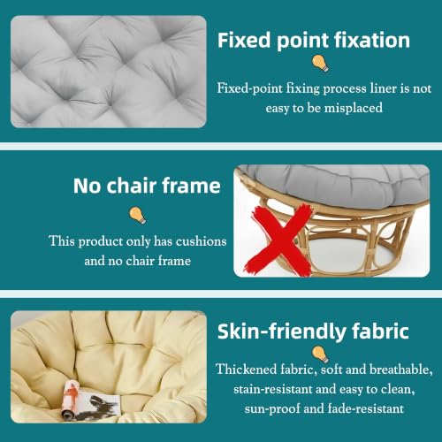 Coussin de remplacement pour fauteuil suspendu pour soulager le dos