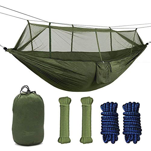Camping Hammock with Mosquito Net,Double Persons Iqammocking Bed Tent Portable Cot for Relaxation,Traveling,Outside Leisure
