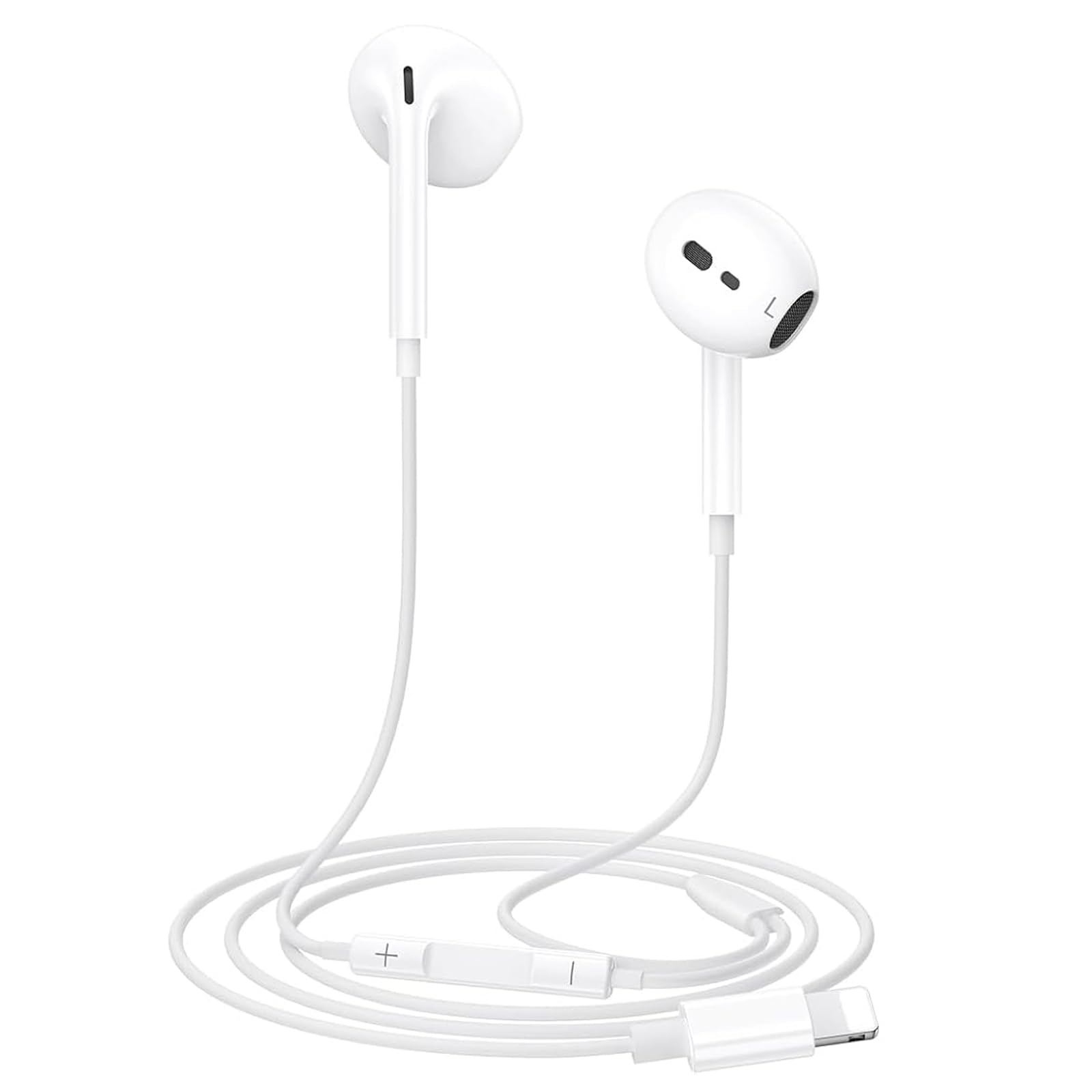 Kabelkopfhörer für iPhone 14/13/12/11, In Ear Kopfhörer mit Kabel, [MFi-Zertifiziert] Kabel Kopfhörer mit Mikrofon und HiFi Stereo Ohrhörer für iPhone14/13/12 Plus Pro Max/XR/XS/X/SE/8/7/Plus/iPad iOS