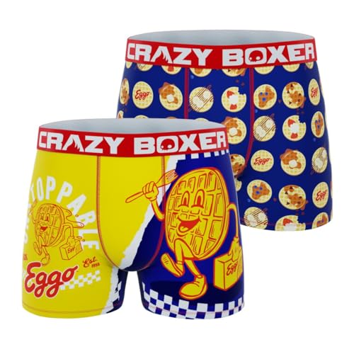 CRAZYBOXER Kellogg's Eggo Men's Boxer Briefs (Pack 2)