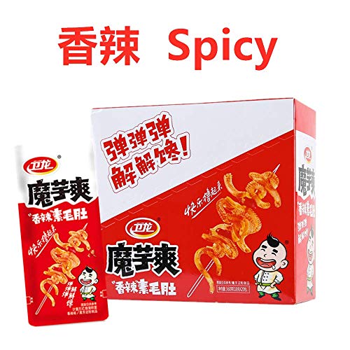 Weilong Latiao, Spicy Strip,Wei Long Konjac 20 Sachets / 360g Chinese Snack ,Chanmoyu,Moyushuang,卫龙辣条 馋魔芋 魔芋爽 (Spicy香辣)