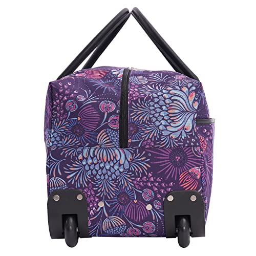 Image of Travelers Club Unisex Bella Caronia Deluxe 20 inch, 3 Piece, or 7 Piece Luggage & Travel Accessories Set Jardin