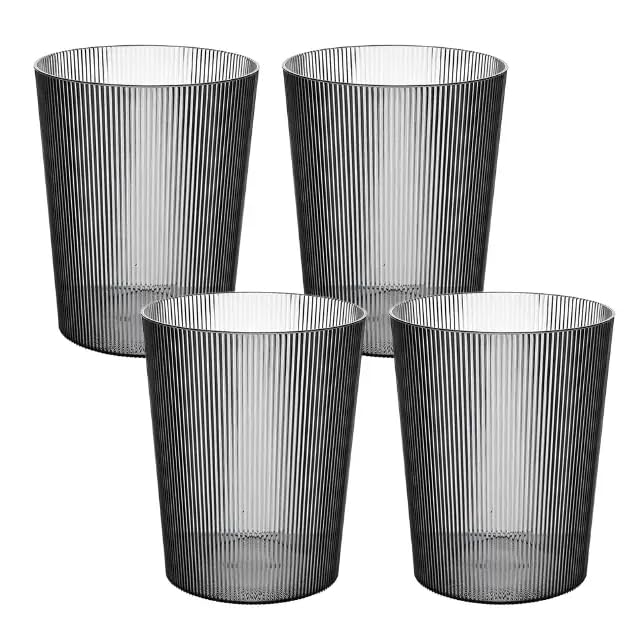 Caneca de basura transparente plástico 2 galones pack 4