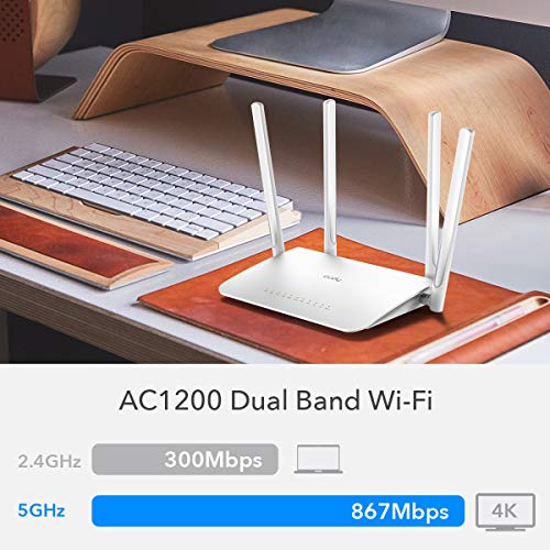 Image of Cudy WR1300 | AC1200 Gigabit Dual-Band Wi-Fi Router, 5 x 10 /100 /1000Mbps RJ45 Ports, 4 x 5dBi Fixed Antennas