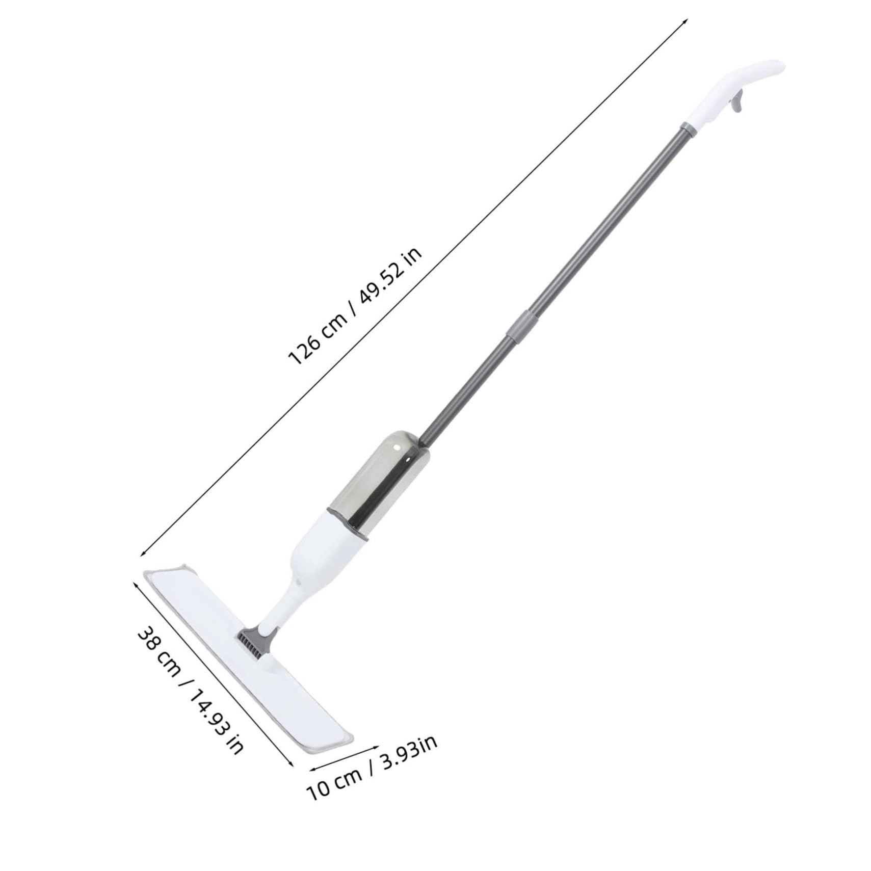 Sprüh Mop 350ml Edelstahl Bodenwischer mit Wassertank