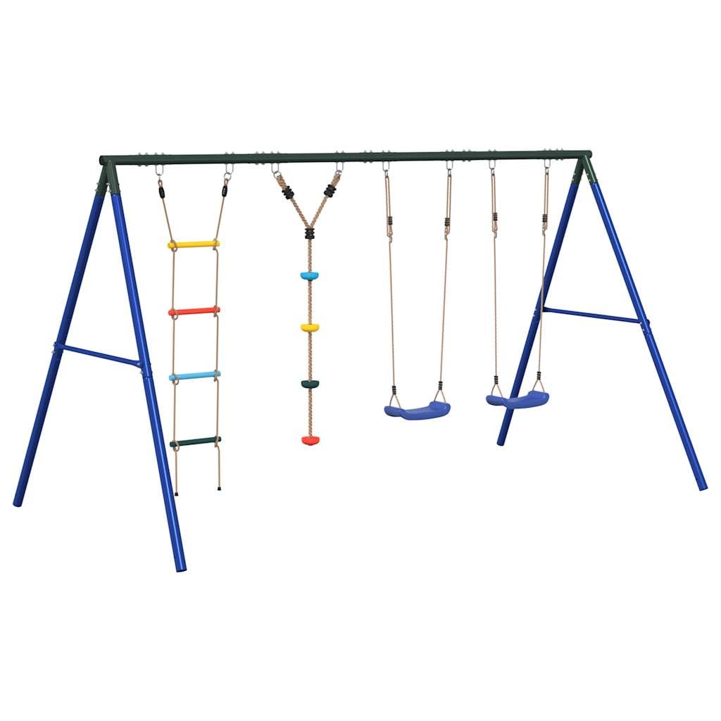 Juego de columpio de jardín con 2 asientos y disco