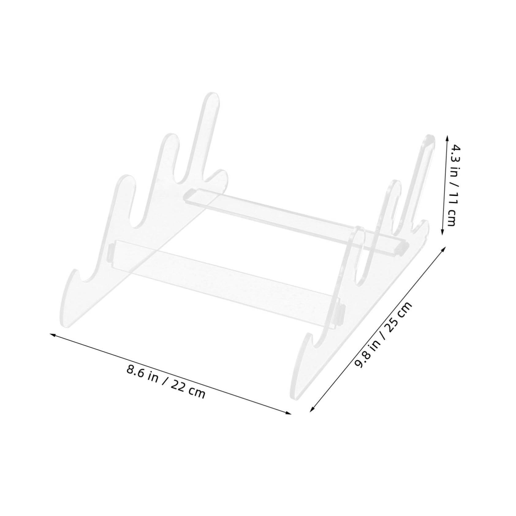 GRIRIW Elegant Desk Accessory Acrylic Keyboard Holder Storage Display for Offices