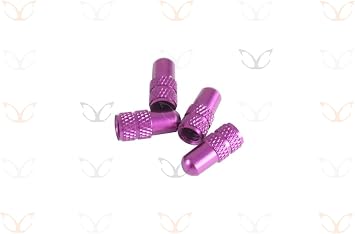 4 x Exotic Anodized Alloy Presta Valve Caps Thin Valve aka French,not car Type