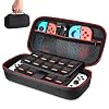 Tasche für NS Switch / Switch OLED – Younik Upgrade Version harte Reisetasche mit größerem Stauraum für 19 Spielkassetten und anderes NS Switch Zubehör
