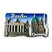 Aimant de réfrigérateur 3D souvenir de l'Allemagne de Berlin pour décoration de maison et de cuisine