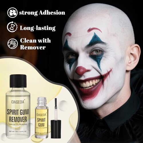 image for DAGEDA Bald Cap Halloween SFX Makeup Kit ,Realistic Latex Bald Wig Cap