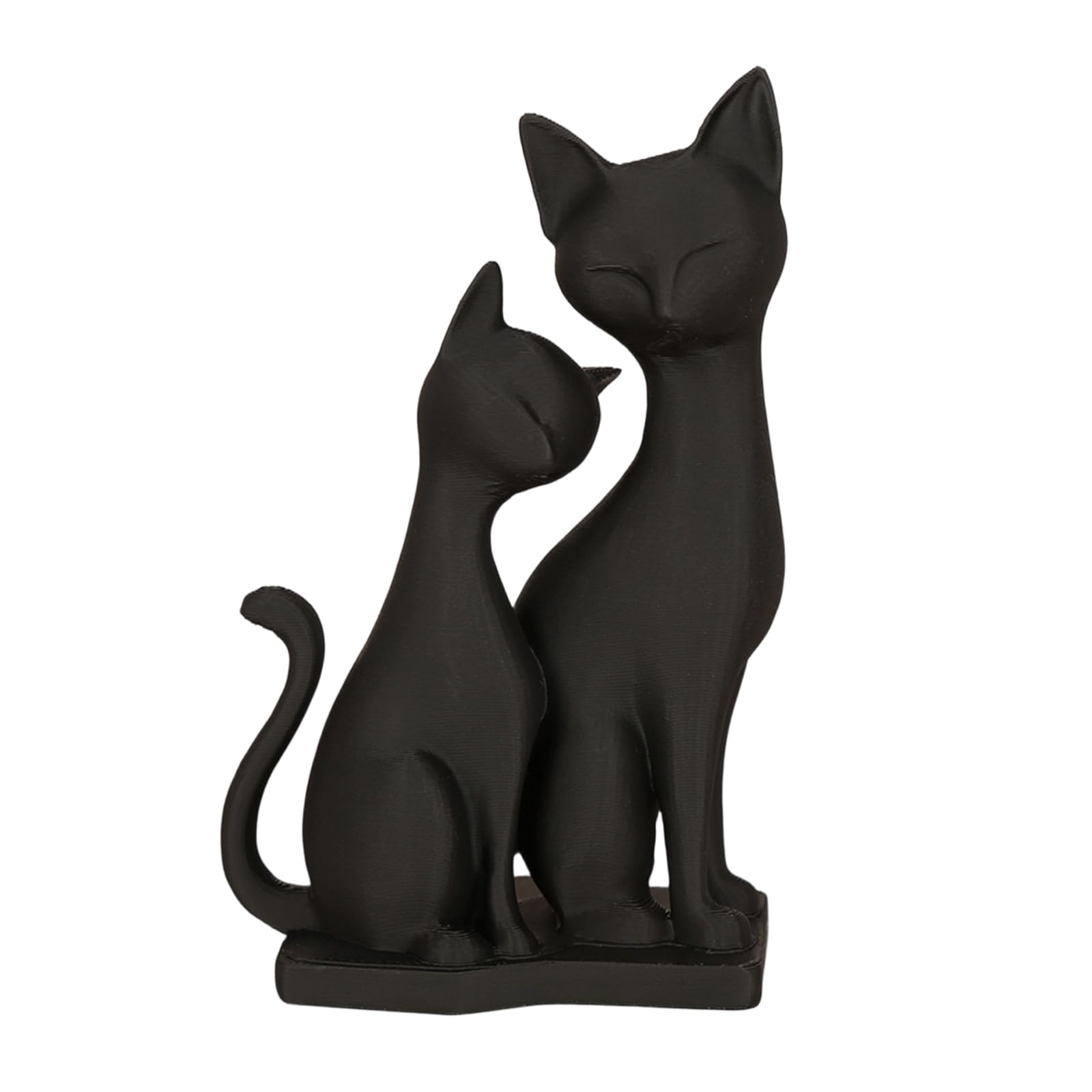 Shunzhong Multicolor Cats Snuggling Miniature Sculpture For Modern Homes Decors Elegant Desktop Bookshelves Figurine Gift Miniature Cats Model