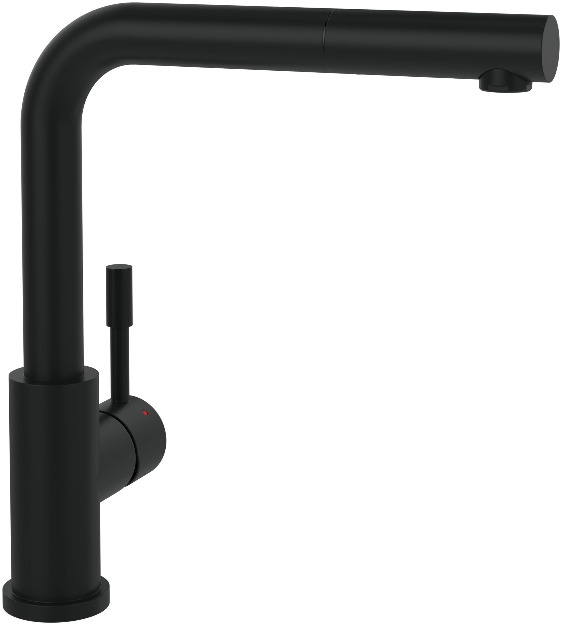 Robinetterie Villeroy & Boch Steel Shower, haute pression, robinet avec douchette extractible et rotation 360°, robinetterie éco