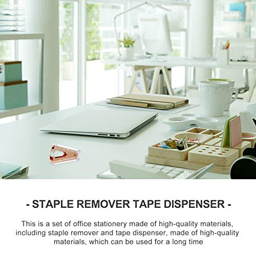 TomaiBaby Kit de acessórios de mesa com dispensador de fita, kit de acessórios de escritório para es
