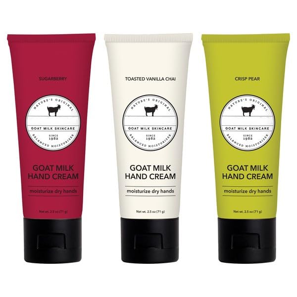 Goat Milk Hand Cream 3 Pack 2.5 oz (Pack of 3)
