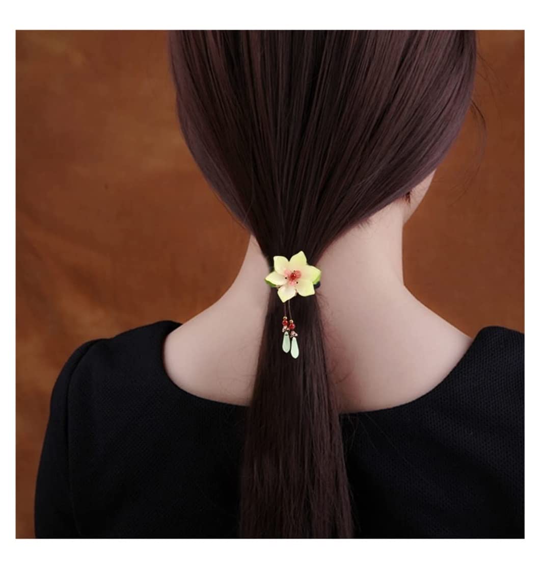 RUVOO Haargummi Scrunchies Sommer Haarring Gummiband Kopf Seil Gebunden Kopf Ball Haarschmuck Kopfschmuck Haargummis Haarschmuck