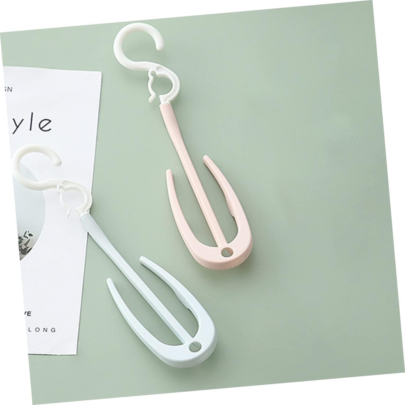 Plastic Shoe Hanger Rack 10pcs with Double Hooks for Drying