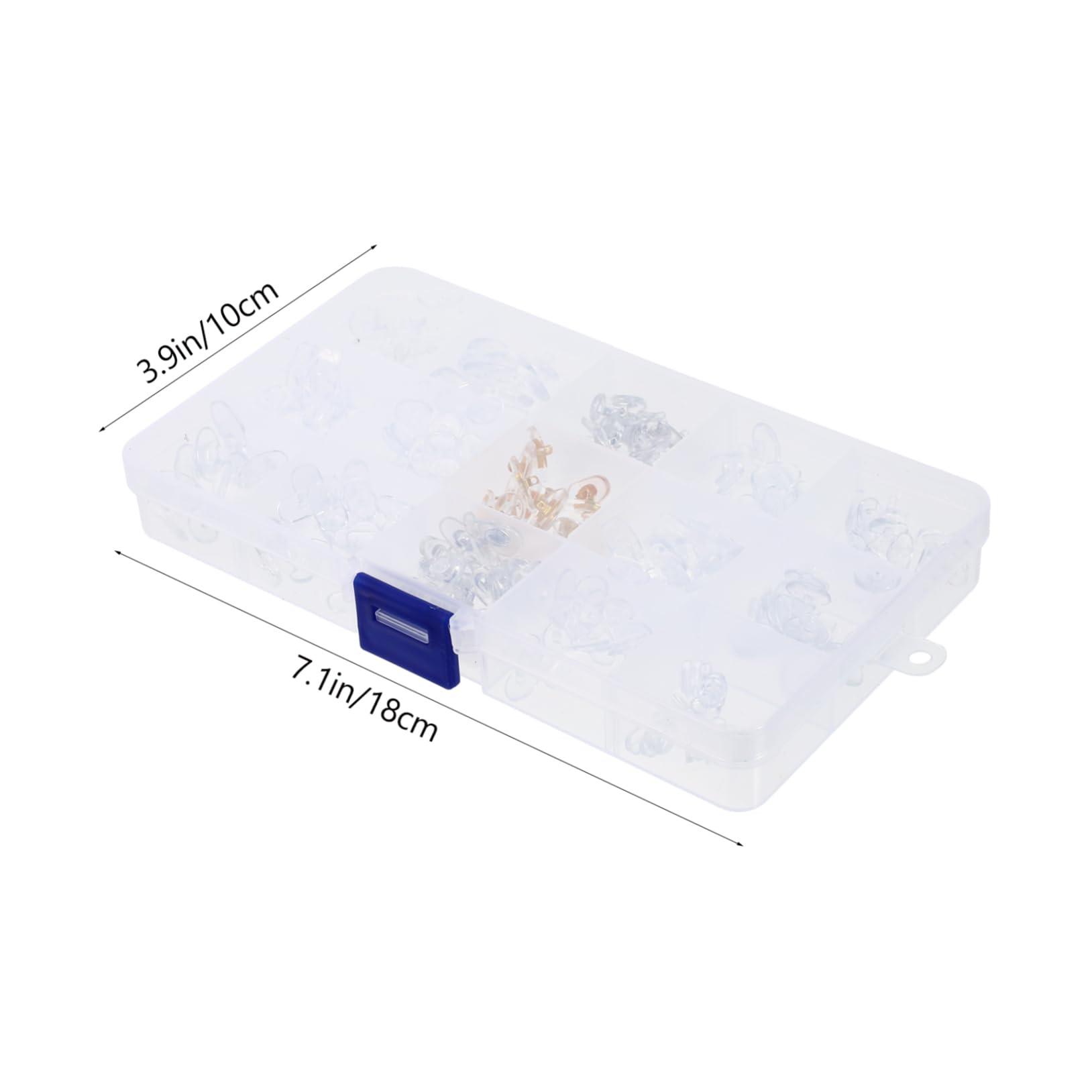 COLLBATH 600 Paia Di Pratici Naselli Per Occhiali in Pvc Facili Da Installare E Trasportare Misure Assortite