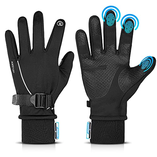 Guantes De Piel Para Mujer 4UMOR Guant Invierno Pantalla Táctil De Punto Calient Para Guantes Para El Frío Mujer
