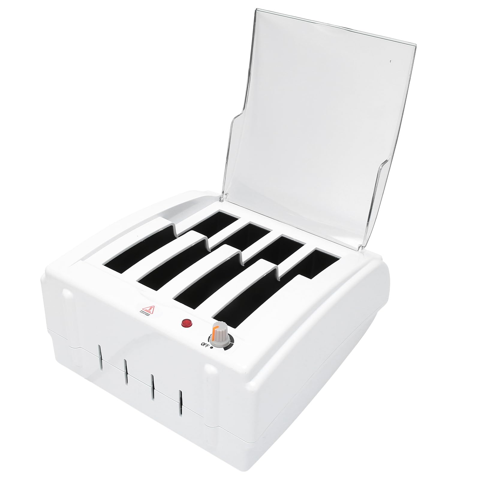 Wakects Haarwachs-Wärmer, Professionelles Wachs-Heizgerät, 200W, für Heim und Salon, Haarentfernungsgerät mit Kompaktem ABS-Design ((ohne Wachs) Europäischer Stecker 220V)