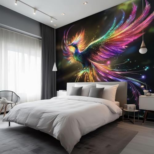 Papier peint Phoenix : évadez-vous dans un salon aux motifs fantastiques