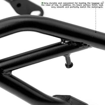 Motorcycle Black Steel Luggage Cargo Rack Carrier Mount Adapter Bracket Rear Fender Fairing for H-onda Rebel CMX 500 300 CMX500 CMX300 Rebel500 Rebel300 2017 2018 2019 2020 2021 2022 2023 (No.1)