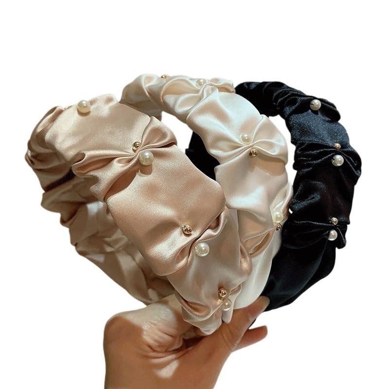 Bandeau à clip supérieur de tempérament JFDBGU aux finitions perles