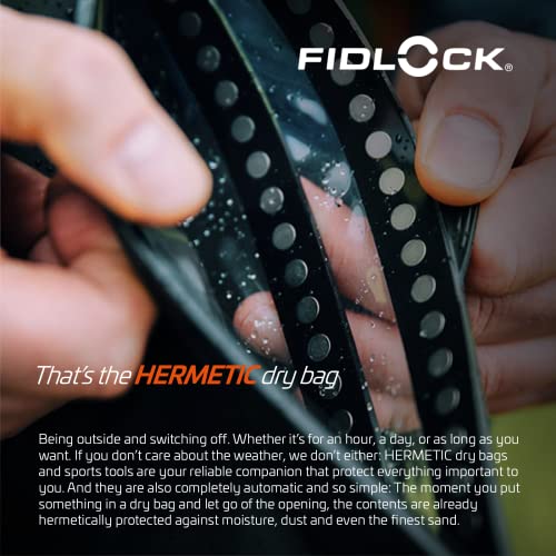 FIDLOCK Bolsa Seca Hermética Flexible con Cierre Magnético Medi, Naranja Transparente miniatura 4