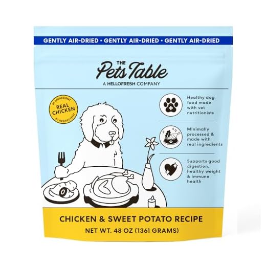 The Pets Table Chicken & Sweet Potato Air Dried Dog Food, 3 lbs/ 48 oz Bag