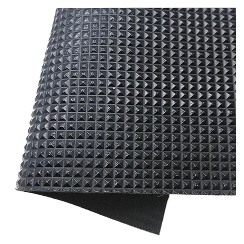 Feuilles de cuir synthétique noir à paillettes pour bricolage DIY - 5