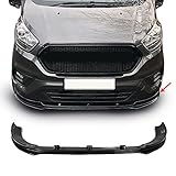 OMAC Stoßtange Frontlippe Spoiler Kompatibel mit Ford Transit Tourneo Custom 2018-2022 | Schwarz Abs