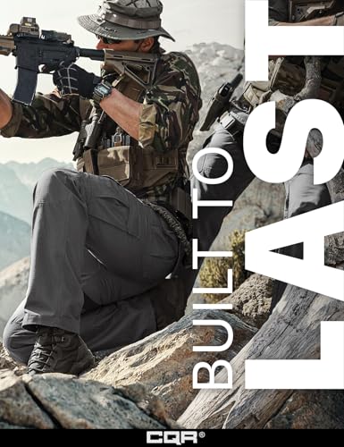 cqr men39s tactical pants water resistant ripstop cargo pants lightweight edc work hiking pants outdoor apparel